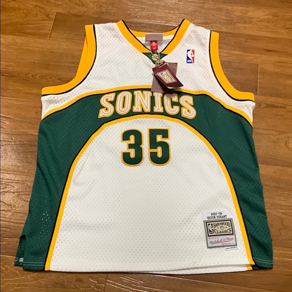 NWT Mitchell & Ness Seattle SuperSonics Kevin Durant #35 Basketball Jersey